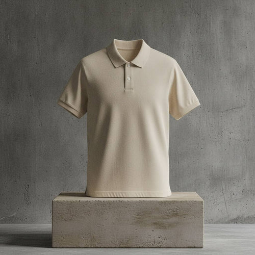 business polo cream F&F